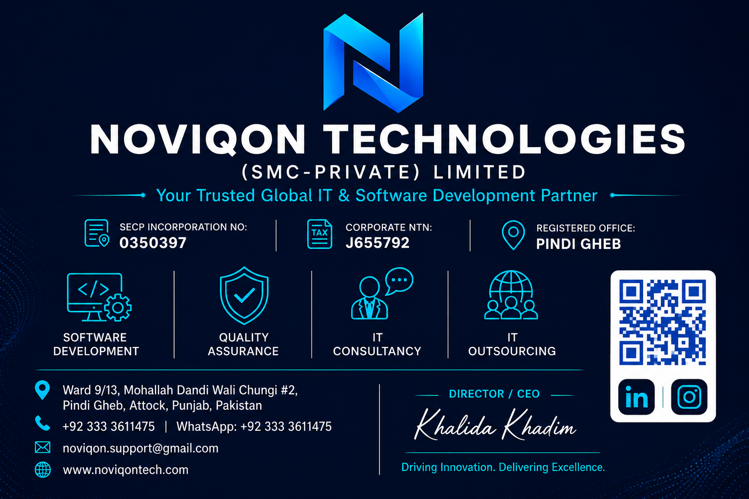 Noviqon Technologies Corporate Card